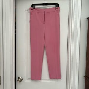 Veronica Beard Barbie Pink crop high waisted